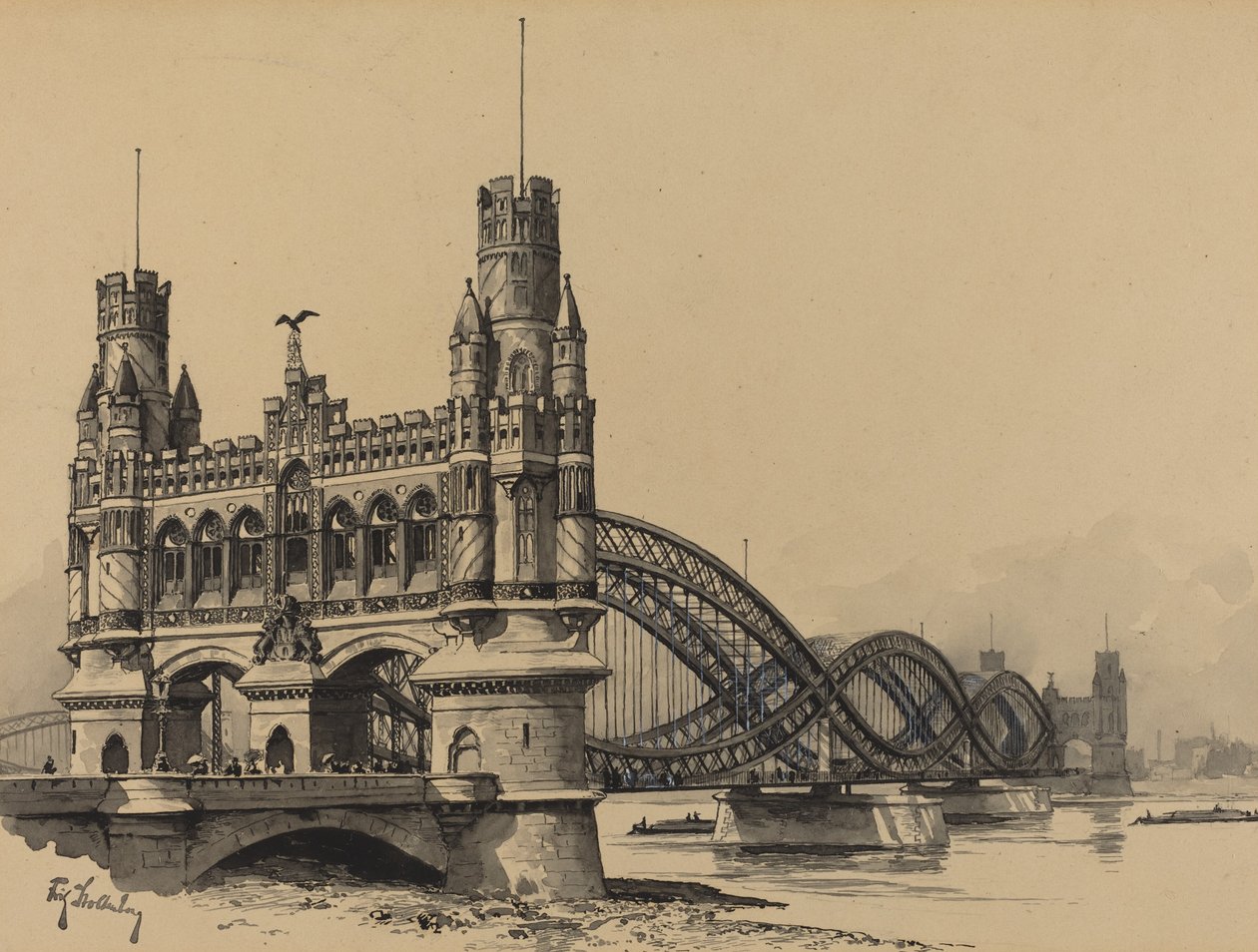 Elbbrücke von Fritz Stoltenberg