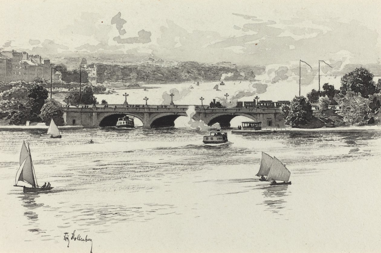 Lombardsbrücke von Fritz Stoltenberg