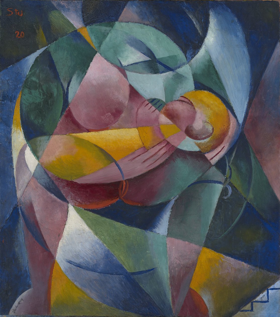 Mutter und Kind, 1920 von Fritz Stuckenberg