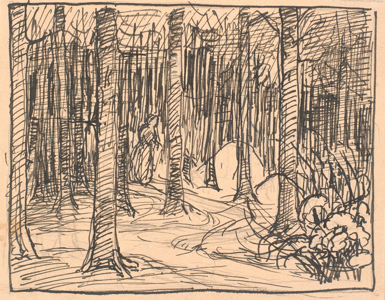 Tief im Wald kreuzten sich die Wege... von Fritz Syberg