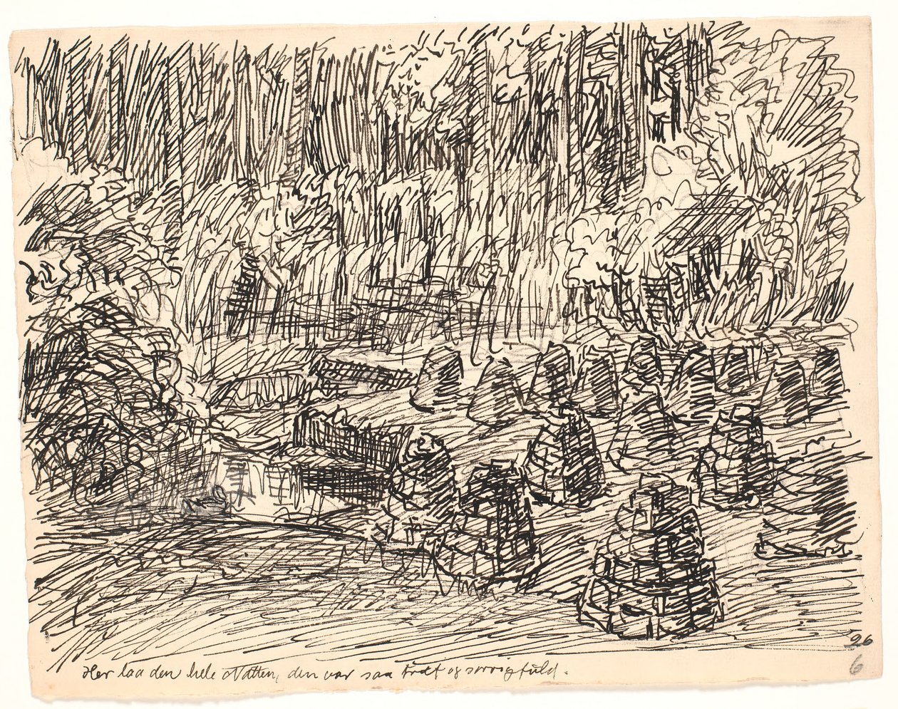 Hier lag er die ganze Nacht... von Fritz Syberg