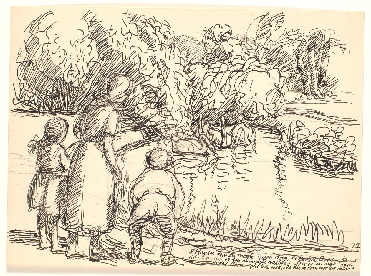Im Garten kamen einige kleine Kinder... von Fritz Syberg