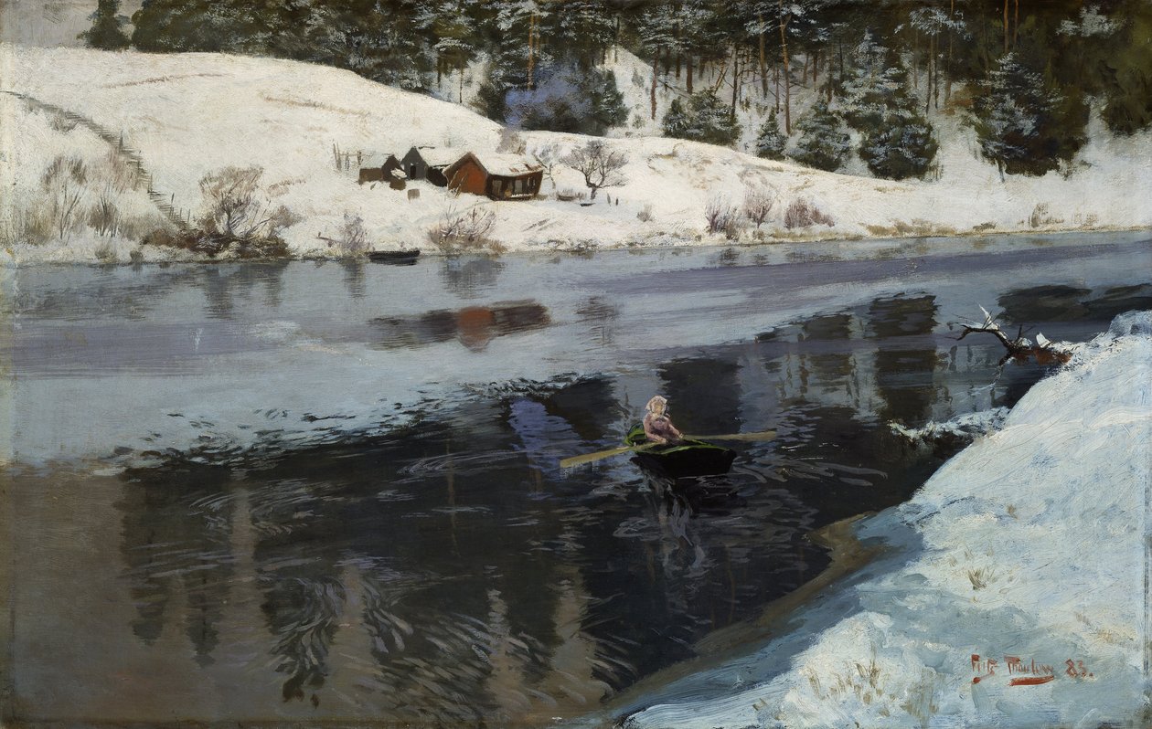 Von Simoa, Winter von Frits Thaulow
