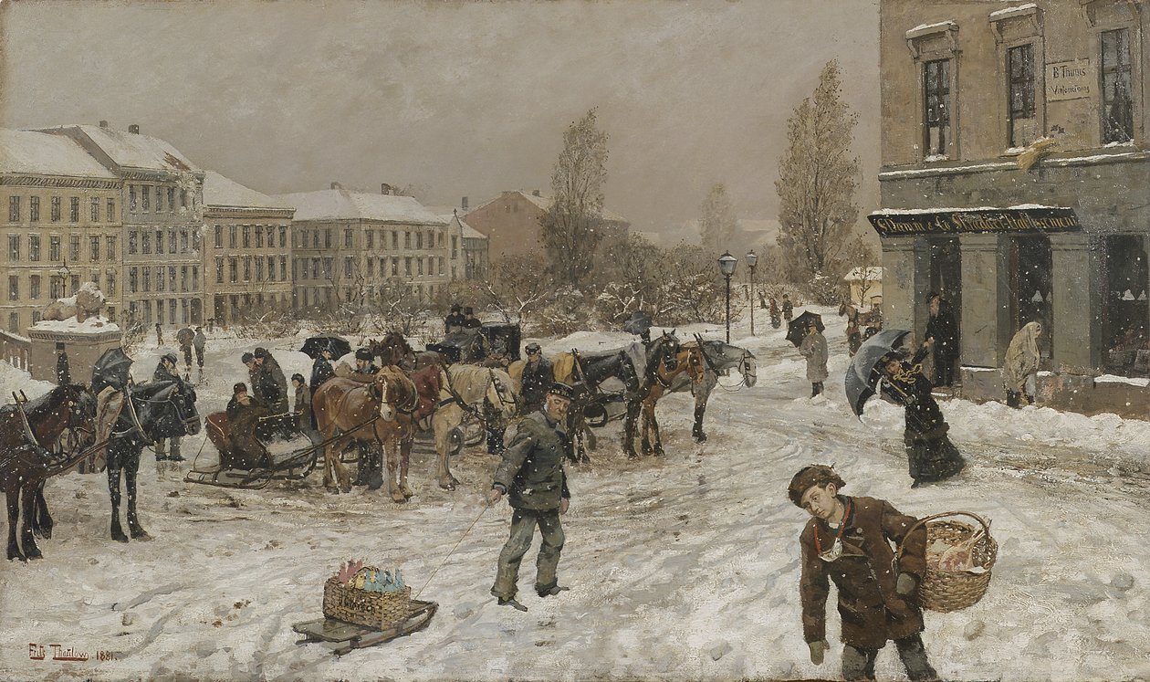 Stortingsplass von Fritz Thaulow