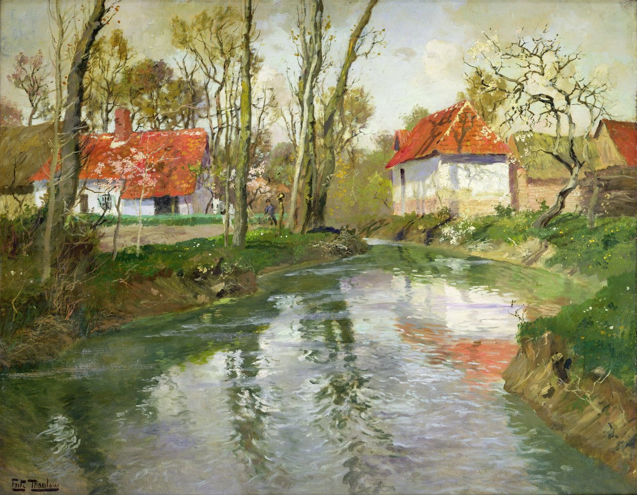 Die Molkerei in Quimperle von Frits Thaulow