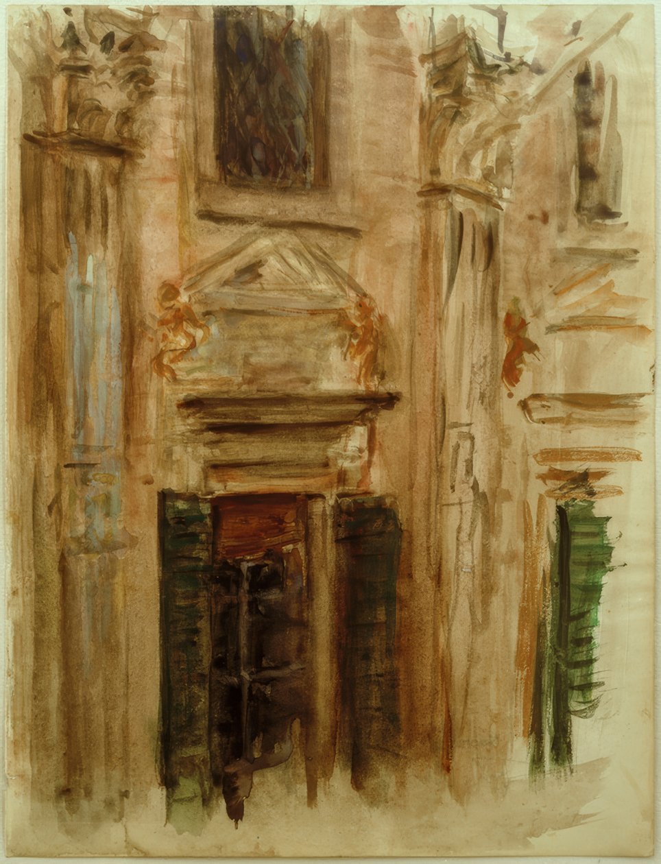 Architekturstudie von Fritz von Uhde