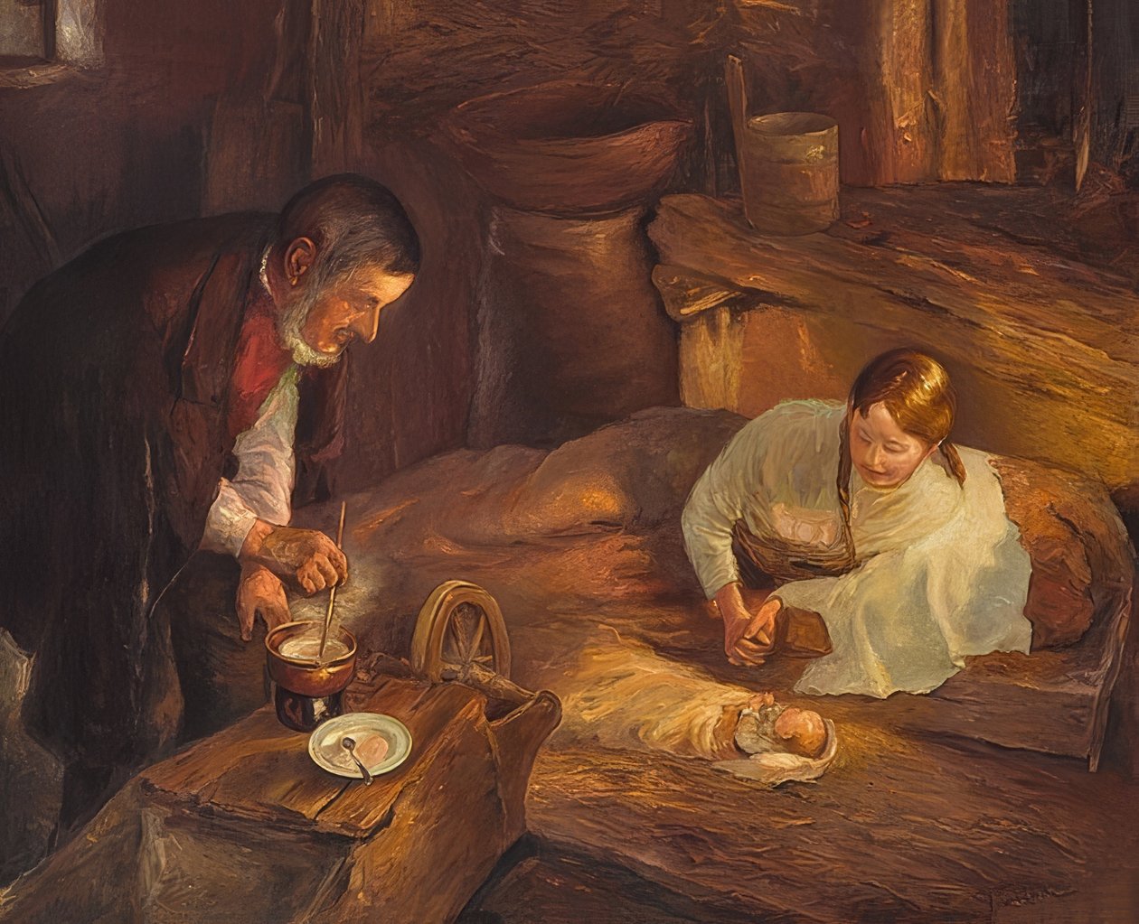 In der Heiligen Nacht von Fritz von Uhde