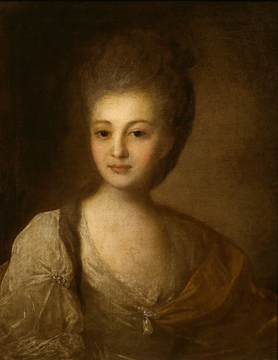 Porträt von A.P. Struyskaja von Fyodor Rokotov