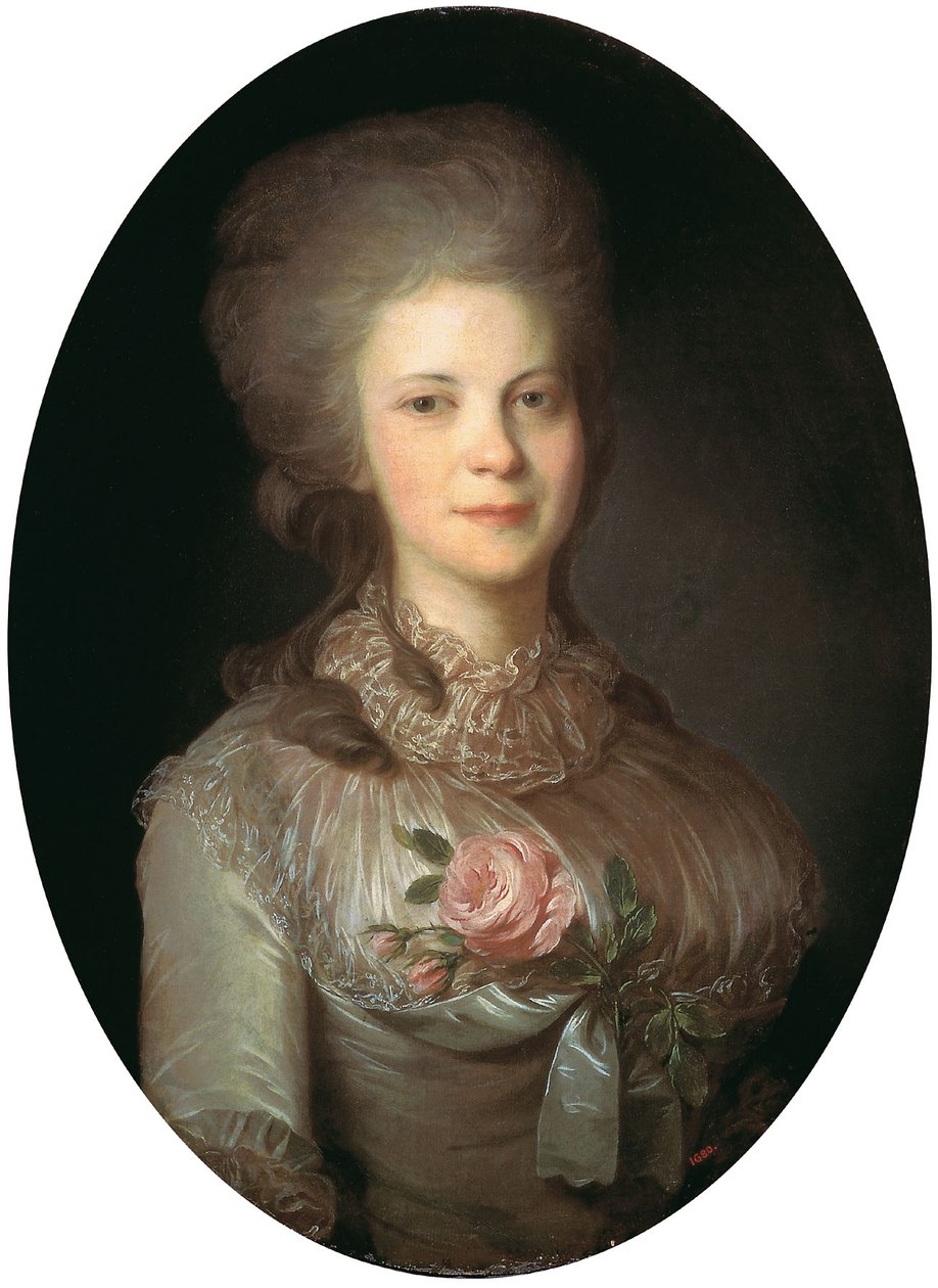 Porträt von Varvara Surovtseva von Fyodor Rokotov