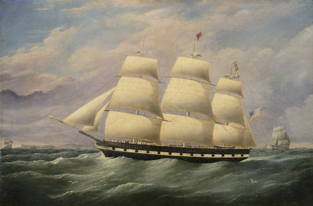 Klipperschiff American Eagle, 1856 von G. Dell