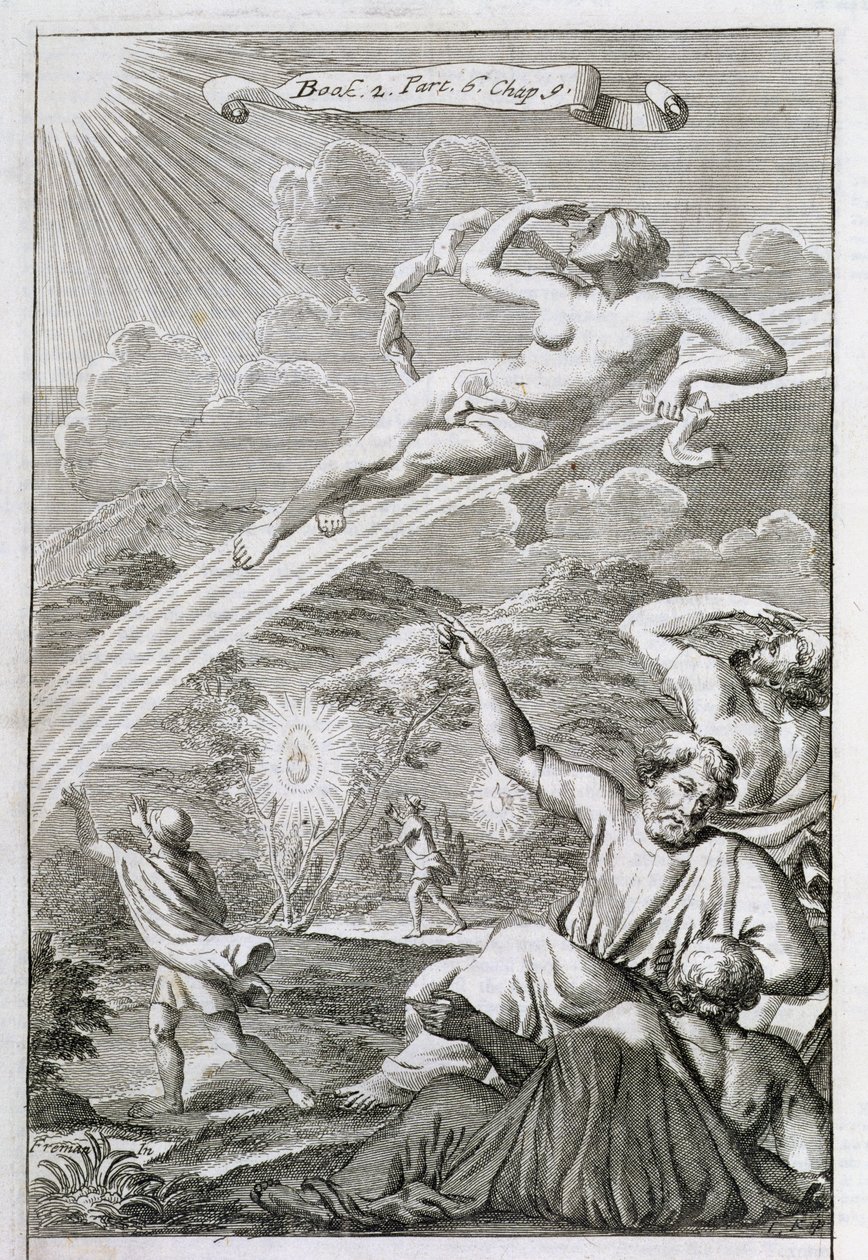 Iris auf ihrem Regenbogen, Illustration aus Buch 2 Teil 6 Kapitel 9 von 