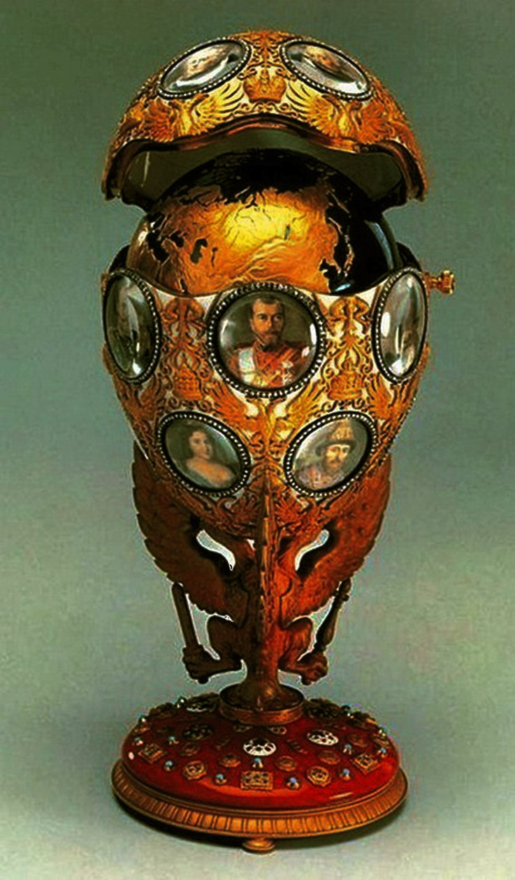 Das Romanow-Tercentenary-Fabergé-Ei, 1913 von G. Vigstrem