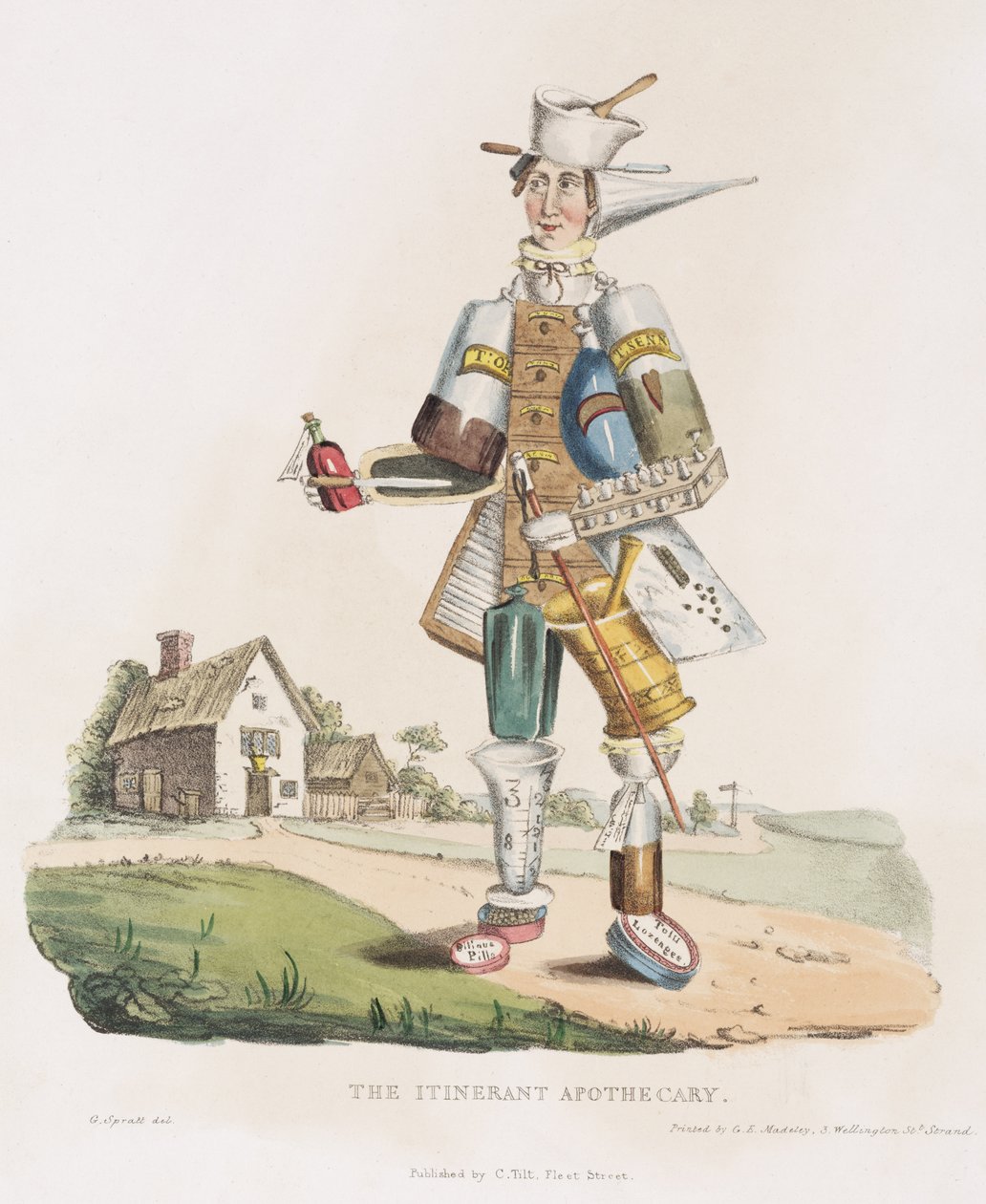 Der wandernde Apotheker, 1830 von G. Spratt