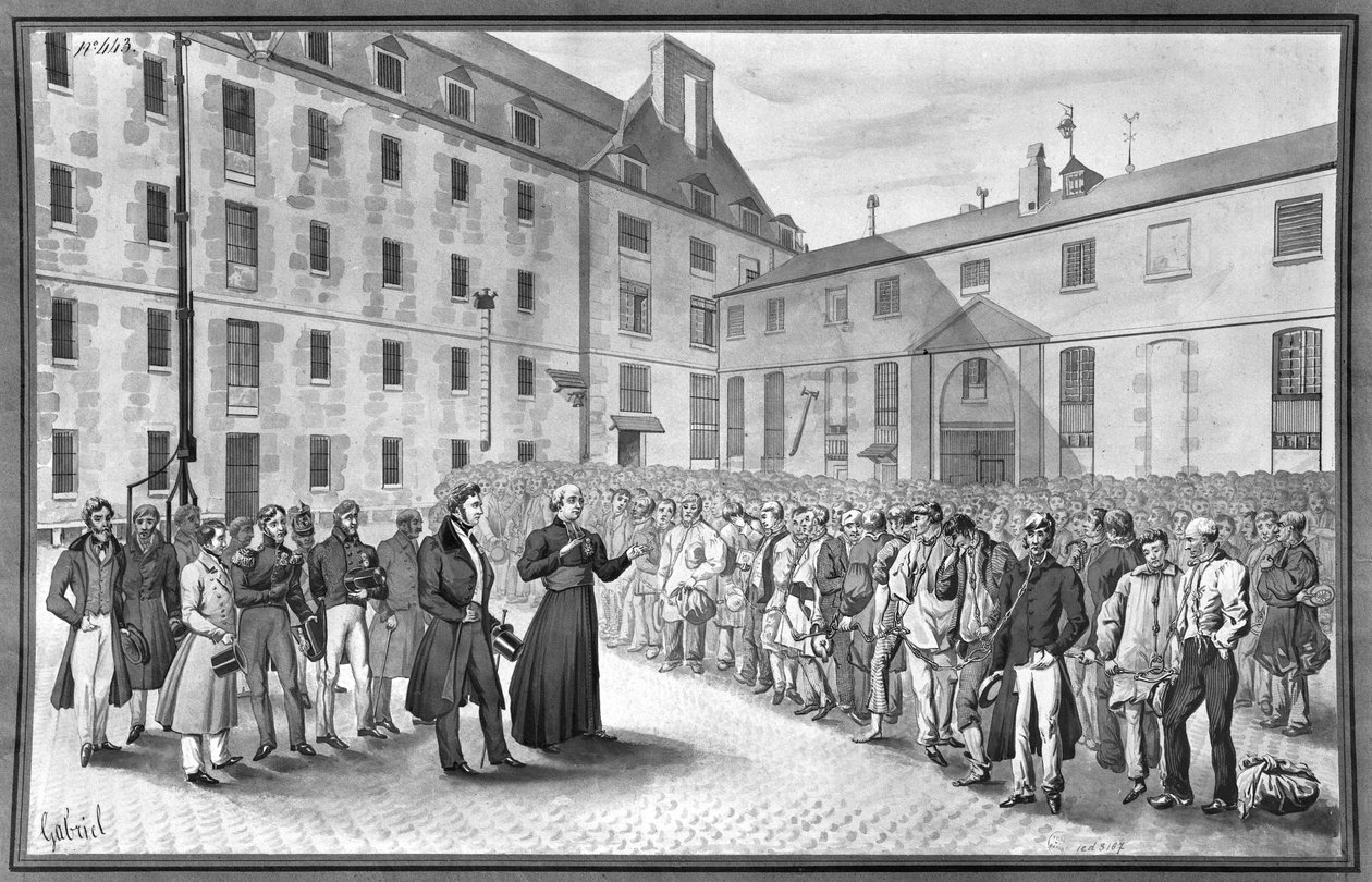 Zeremonie vor der Abreise der Sträflinge von Gabriel Cloquemin