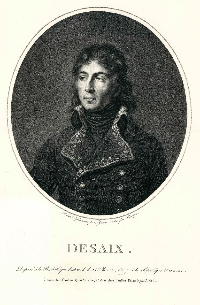Porträt von Louis Charles Antoine Desaix (1768-1800) von Gabriel Fiesinger