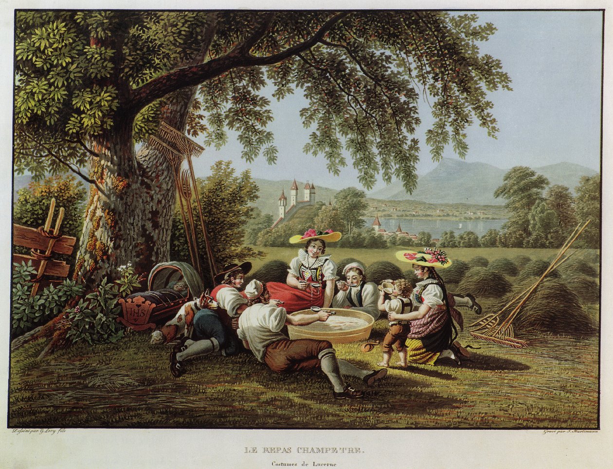 Das Mahl im Feld von Mathias Gabriel Lory