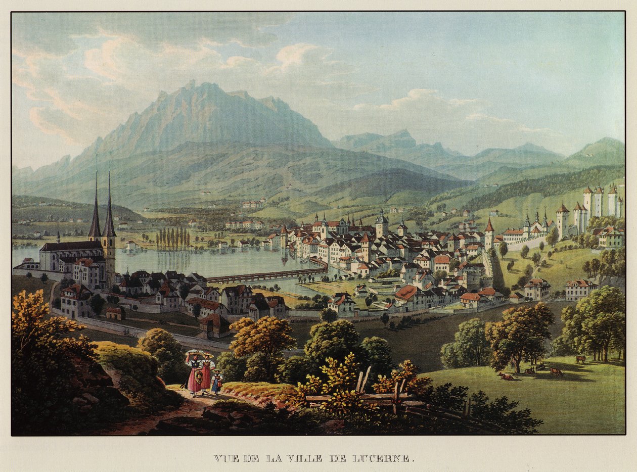 Ansicht der Stadt Luzern von Gabriel Ludwig Lori