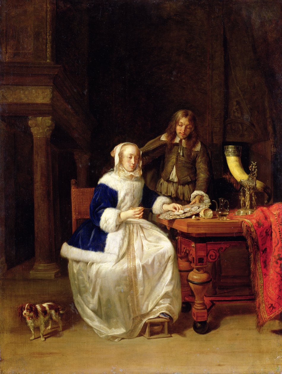 Frühstück, ca. 1600 von Gabriel Metsu