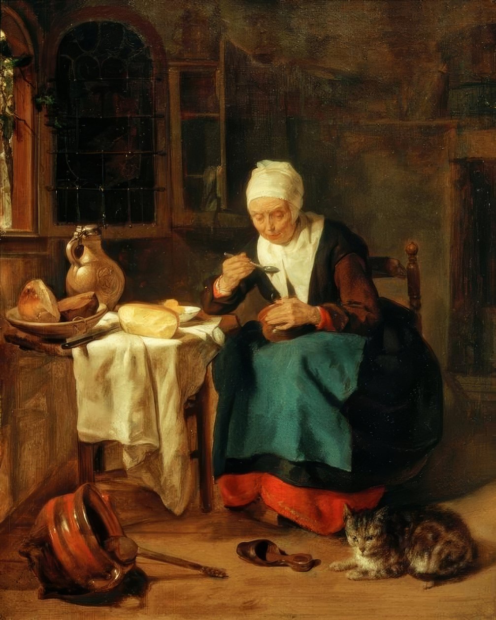 Brei essende Frau von Gabriel Metsu