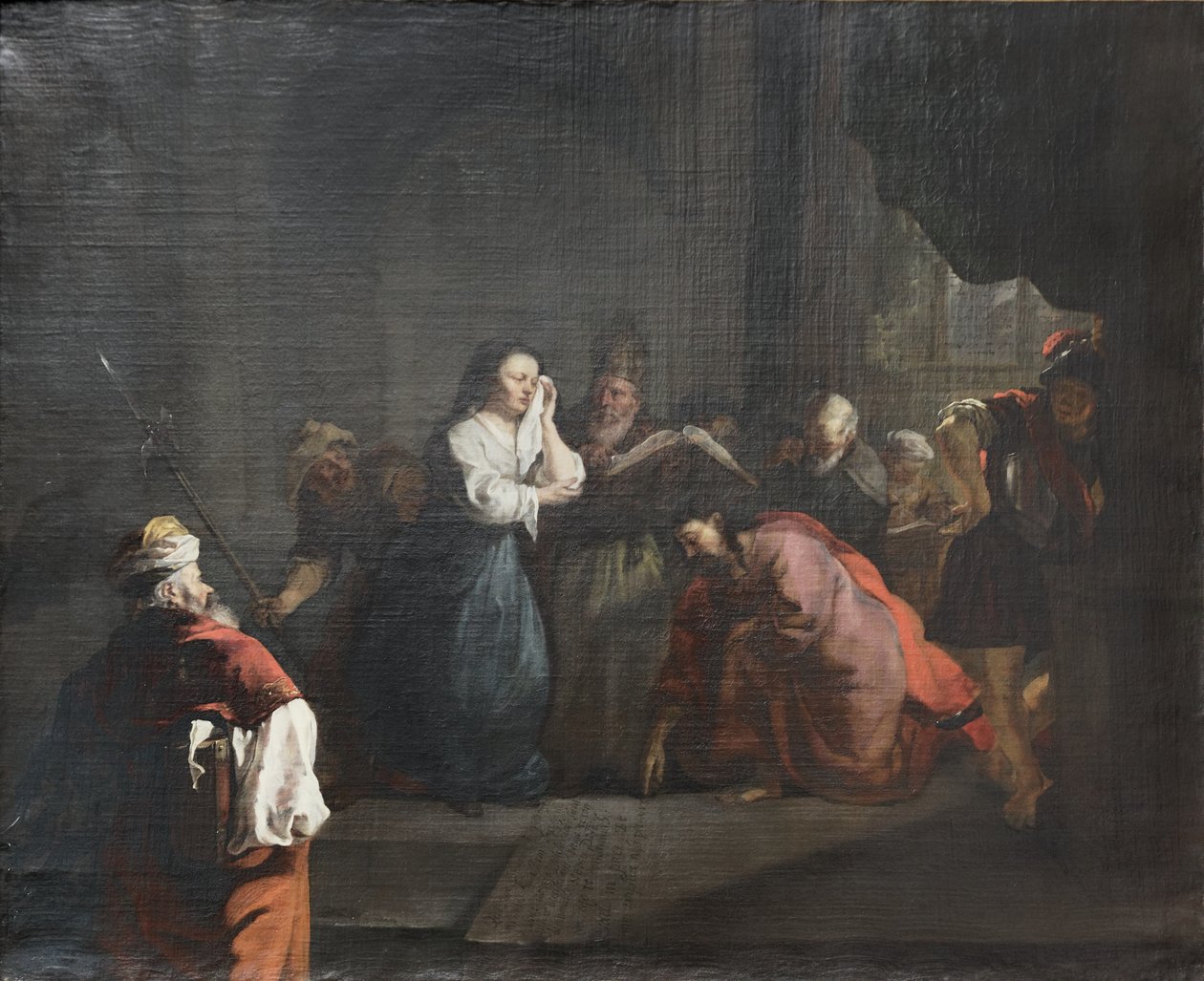 Christus verteidigt die Ehebrecherin von Gabriel Metsu