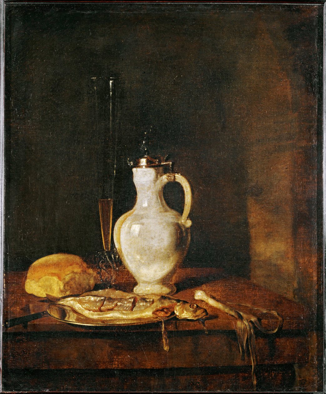 Das Heringsfrühstück von Gabriel (attr. to) Metsu