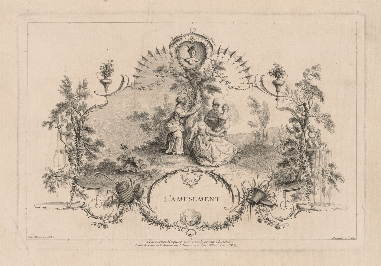 Vergnügen, Arabeske von Gabriel Huquier