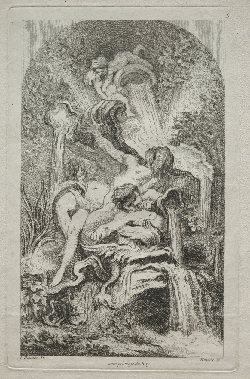 Buch der Brunnen: Nr. 5, ca. 1736 von Gabriel Huquier