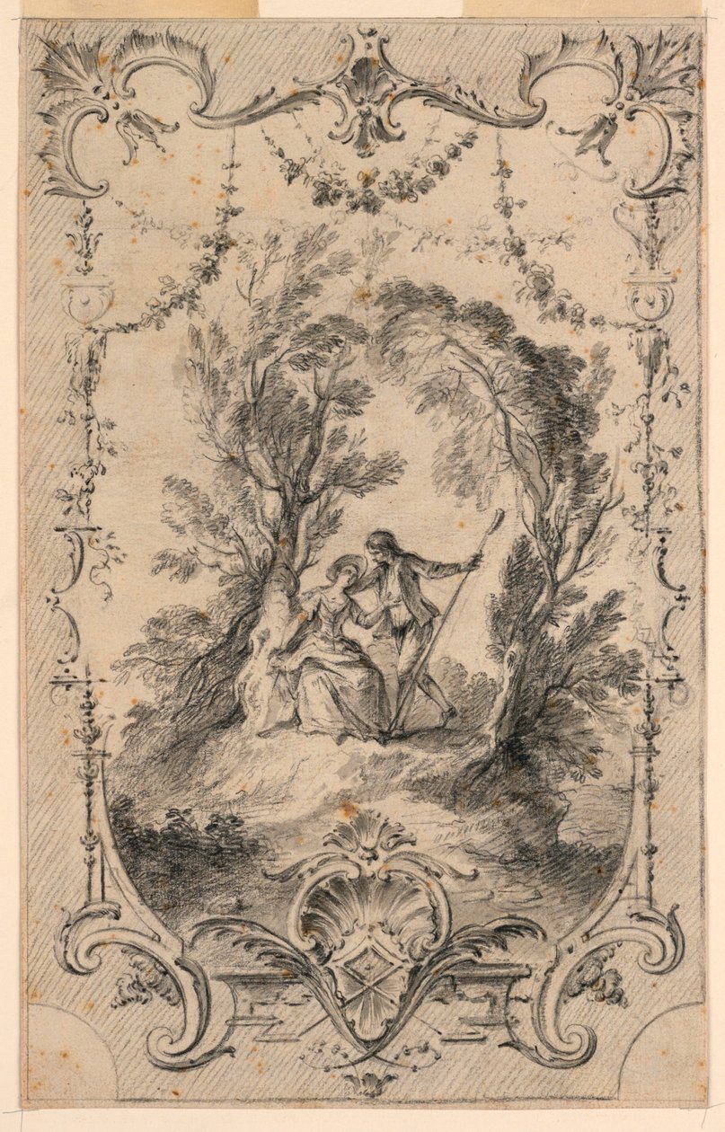 Der eifrige Schäfer von Gabriel Huquier