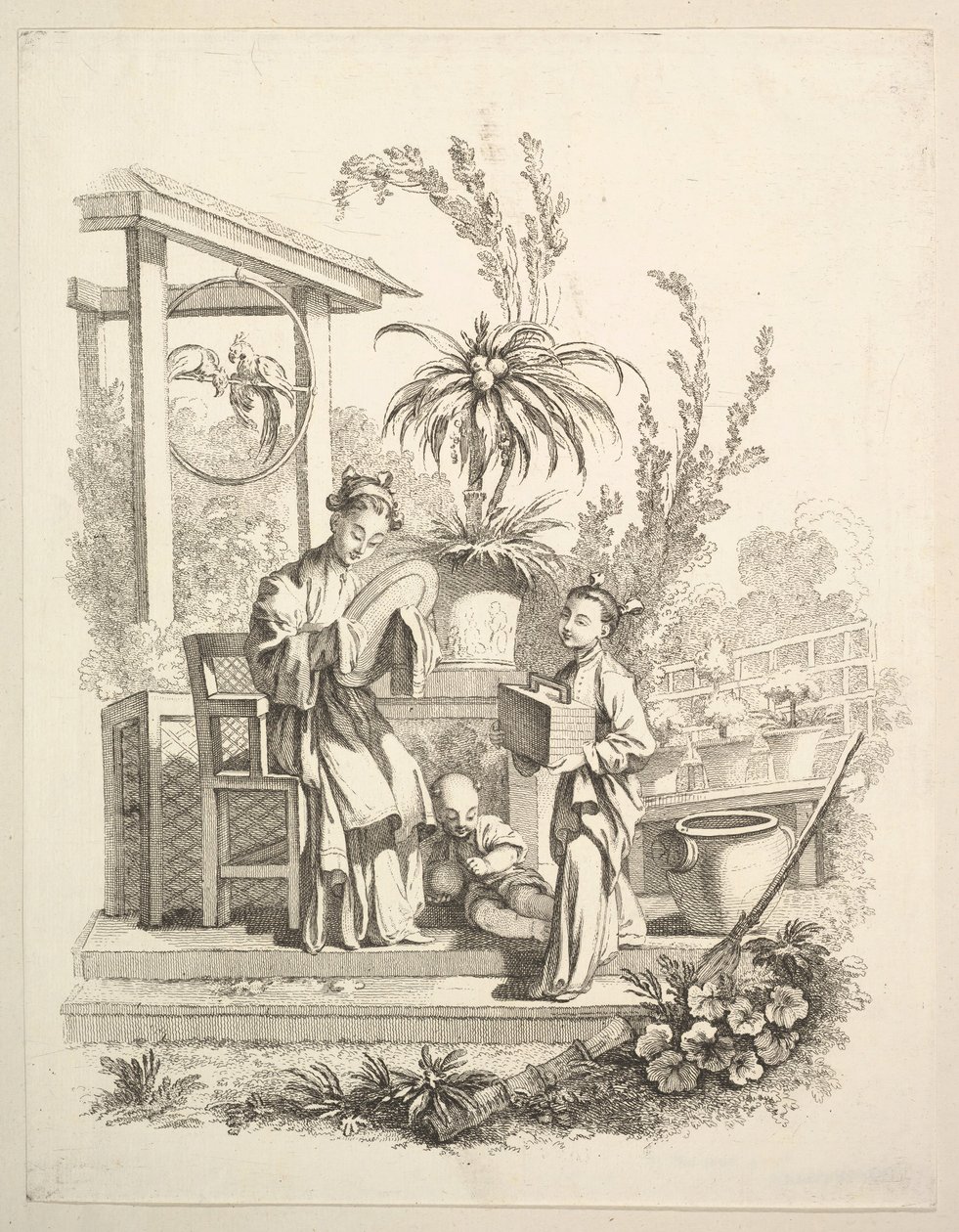 Die Toilette, ca. 1742 von Gabriel Huquier