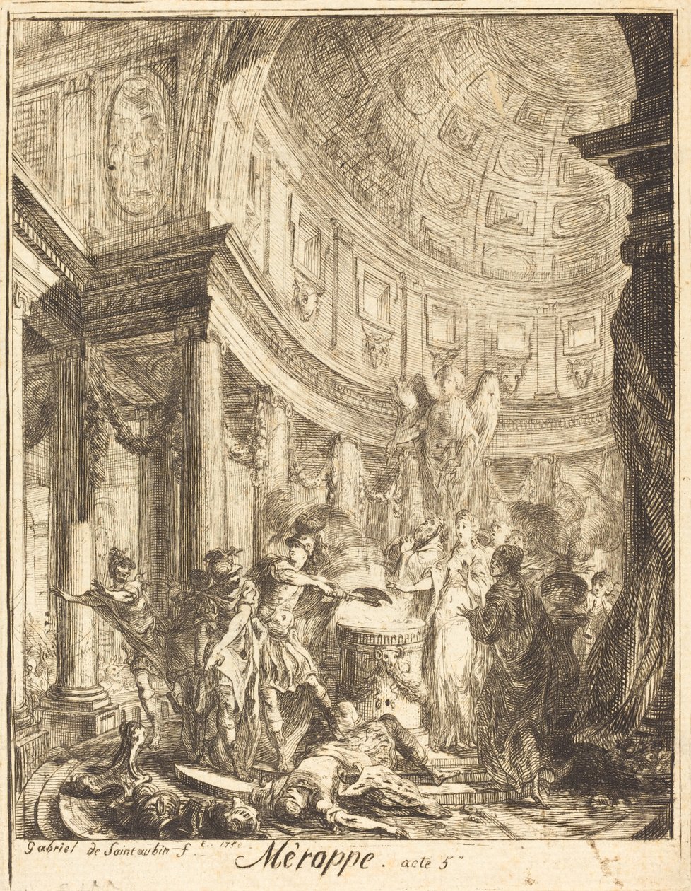 Merope von Gabriel Jacques de Saint Aubin