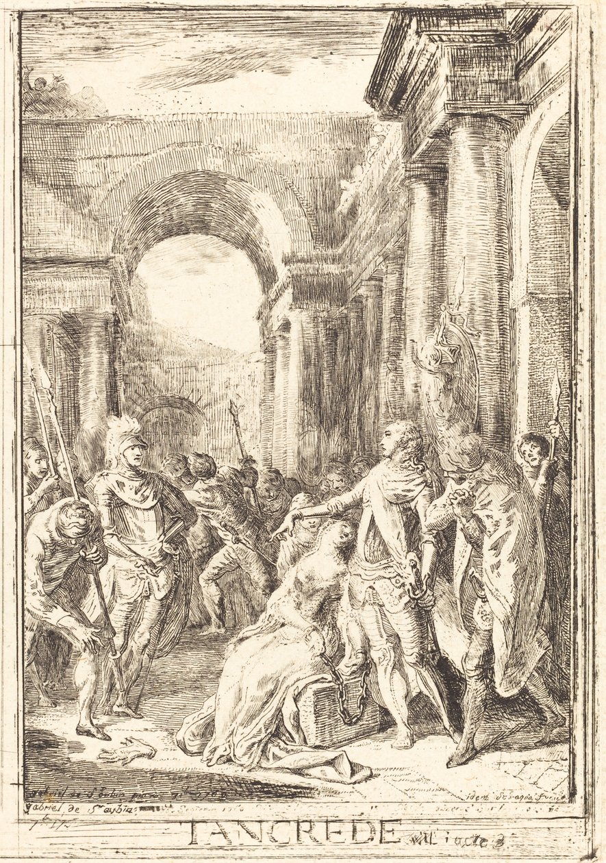 Die Herausforderung von Gabriel Jacques de Saint Aubin