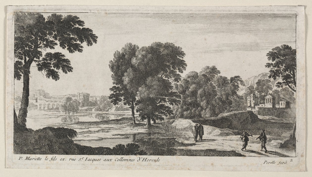 Landschaft mit Figuren von Gabriel Perelle