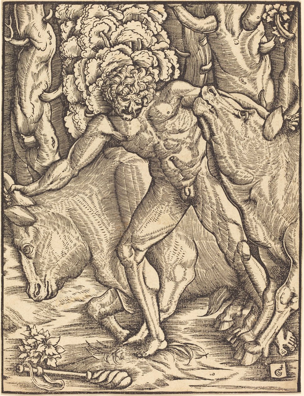 Herkules entführt das Vieh des Geryon von Gabriel Salmon