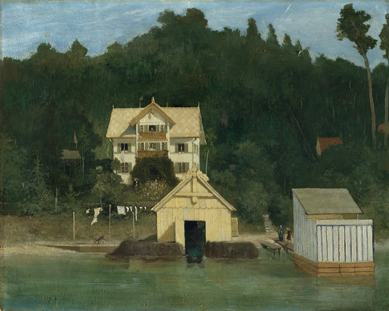 Das Wohnhaus des Künstlers in Ammerland von Gabriel von Max
