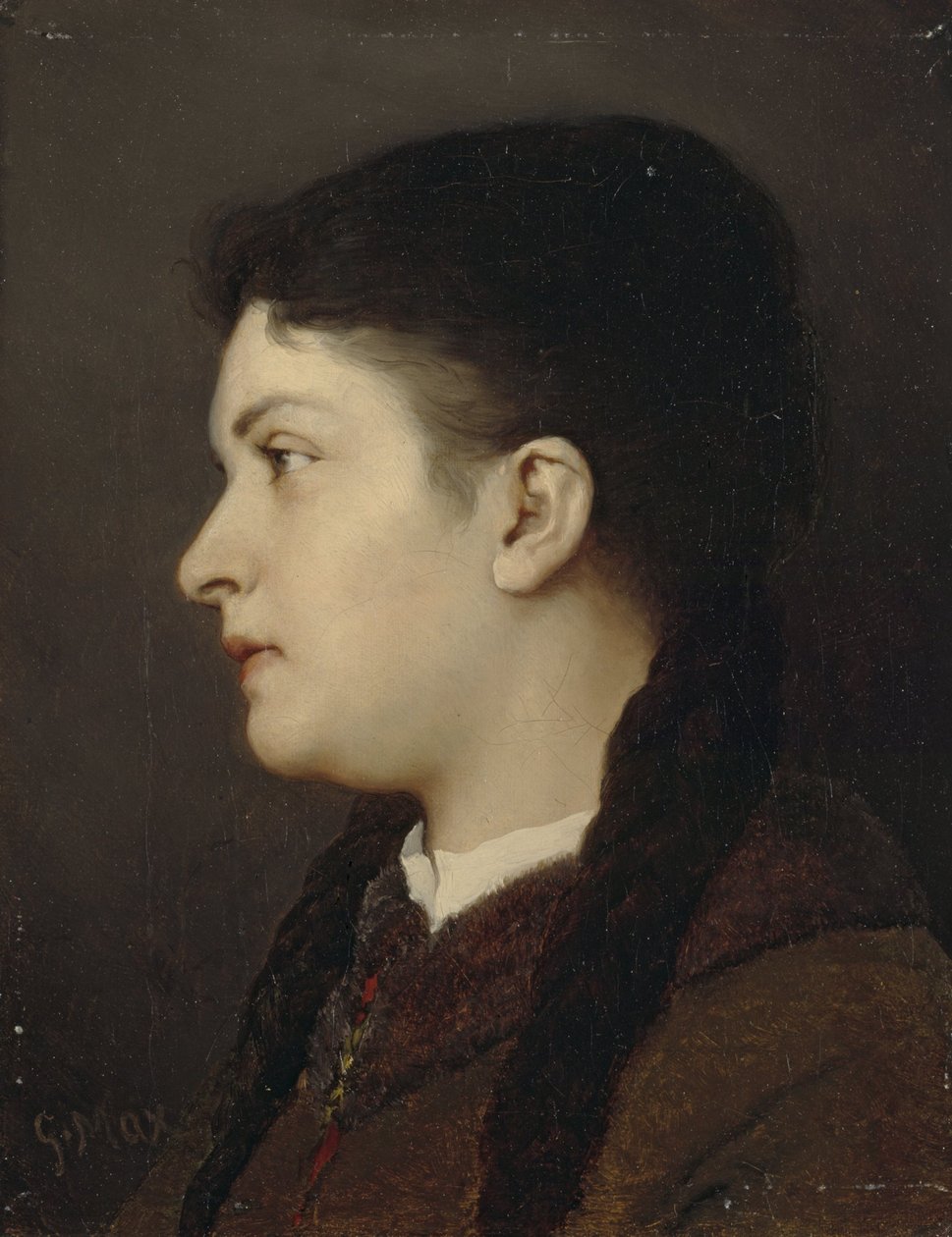 Mädchenportrait von Gabriel von Max