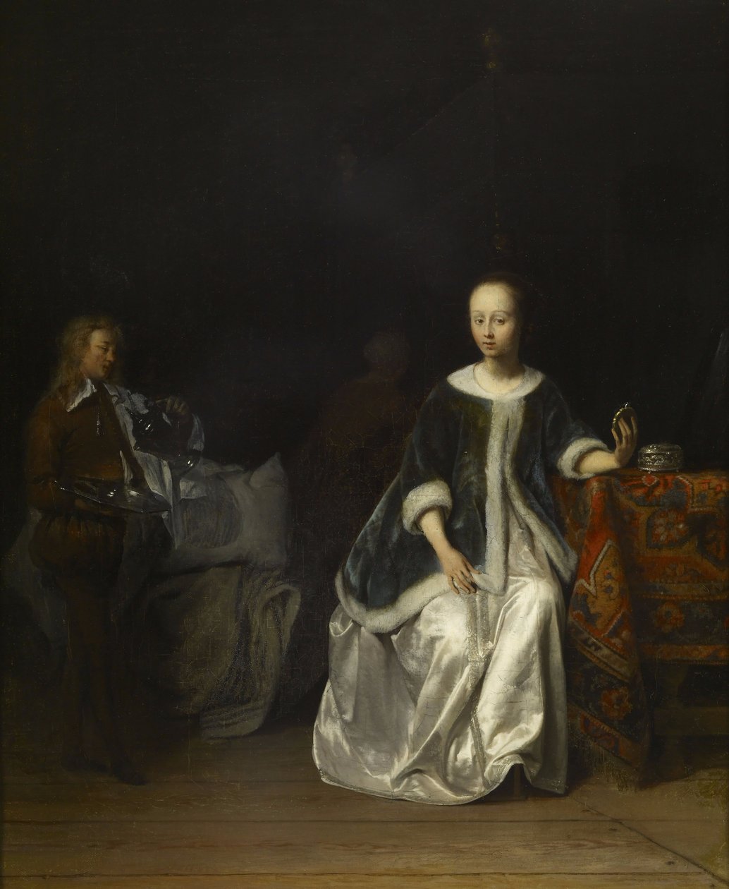 Eine Dame bei ihrer Toilette von Gabriel Metsu