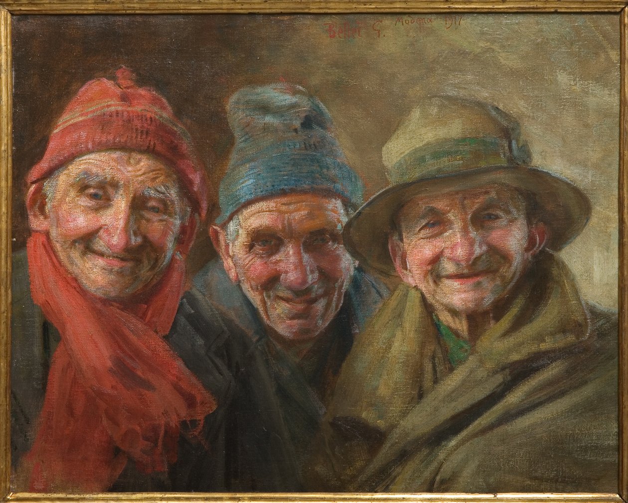Drei Freunde 1917 von Gaetano Bellei