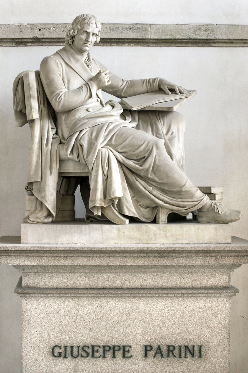 Statue von Giuseppe Parini von Gaetano Matteo Monti