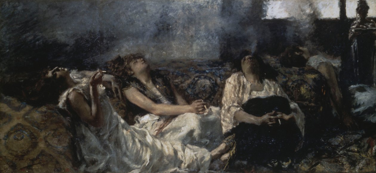 Haschischraucher von Gaetano Previati