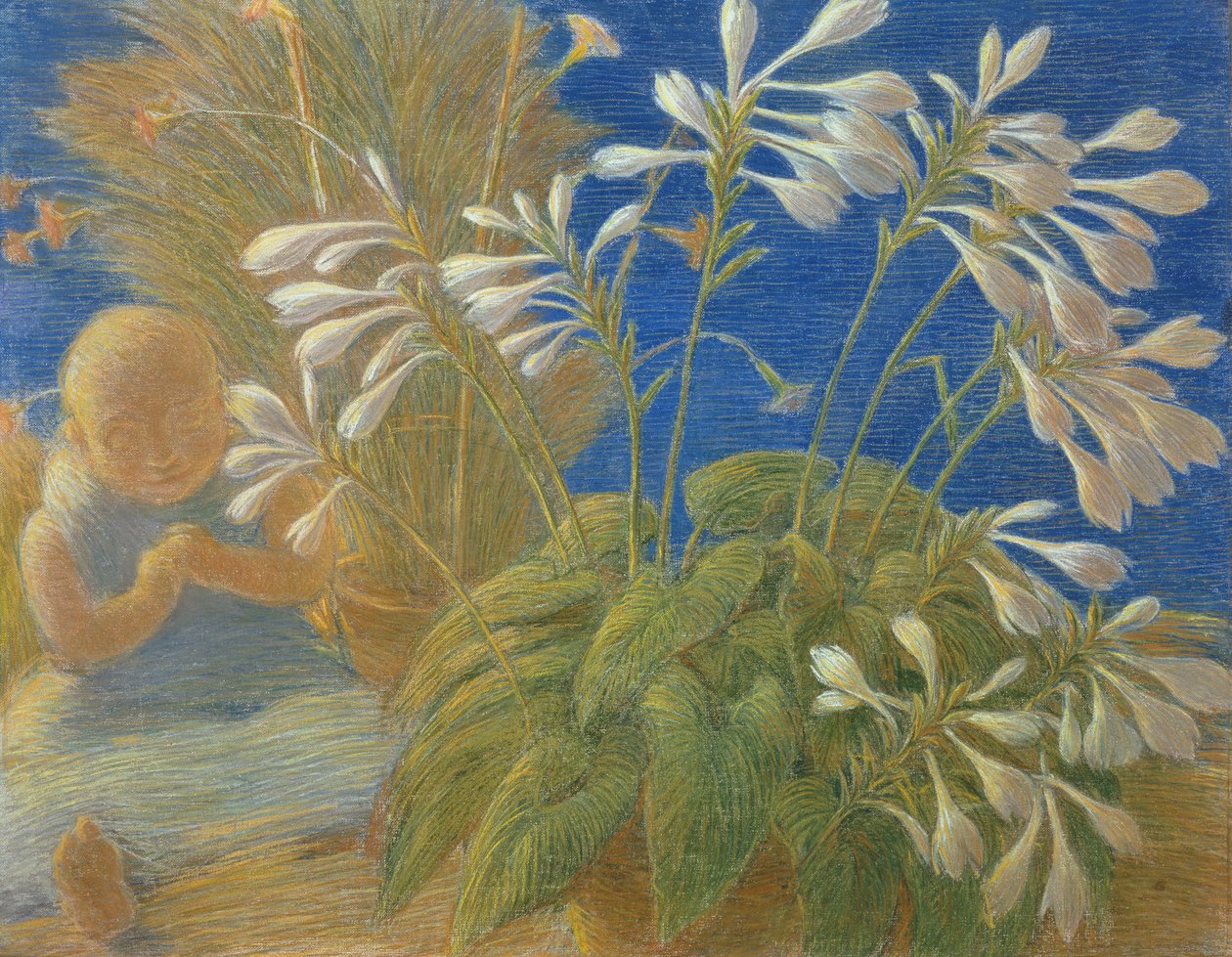 Japanische Lilien, 1906 von Gaetano Previati