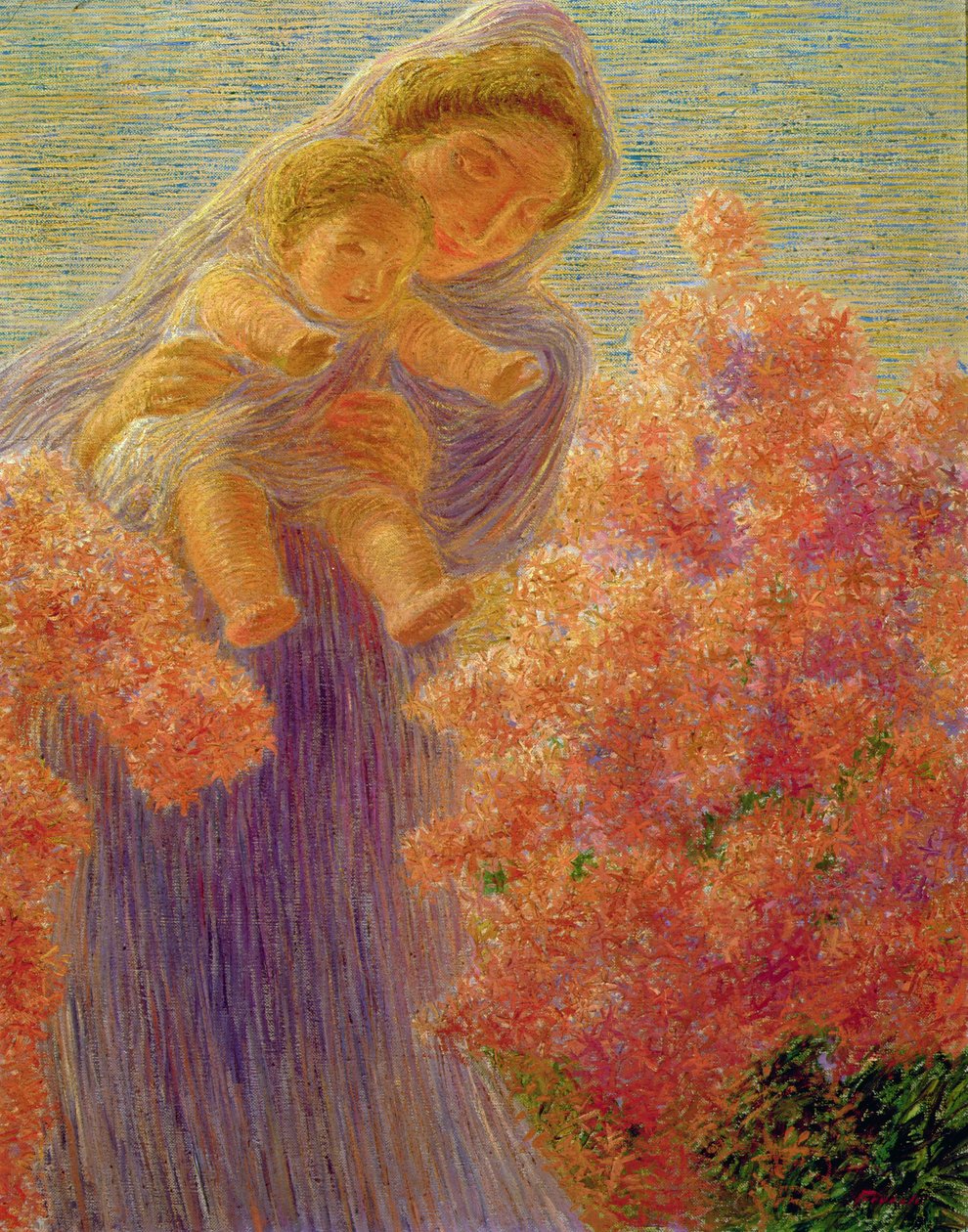 Mutter und Kind von Gaetano Previati