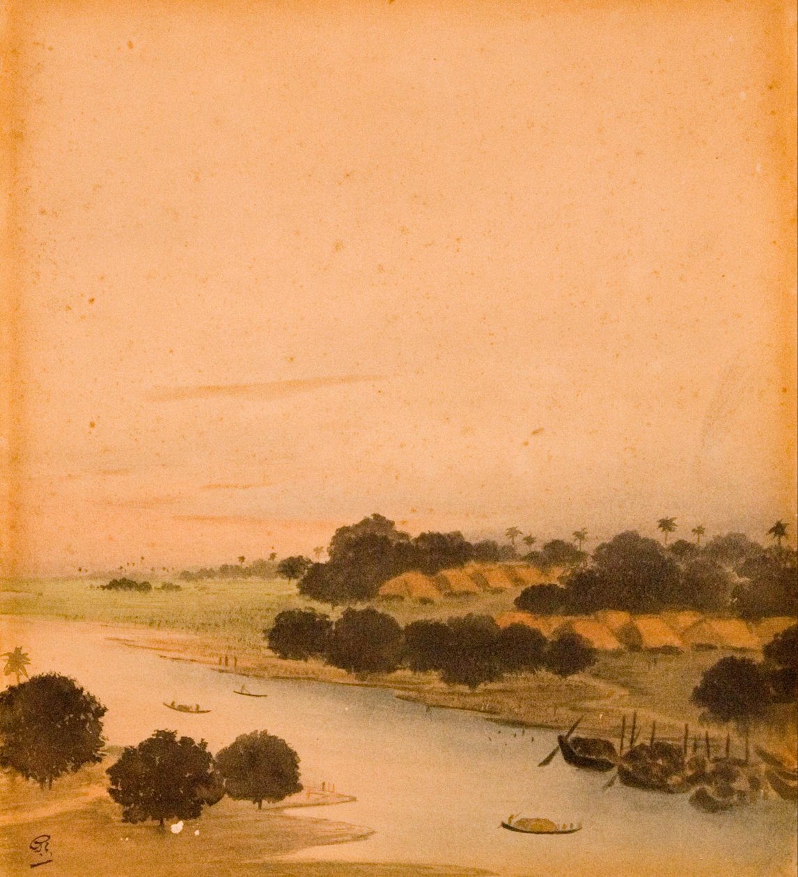 Flussansicht von Gaganendranath Tagore