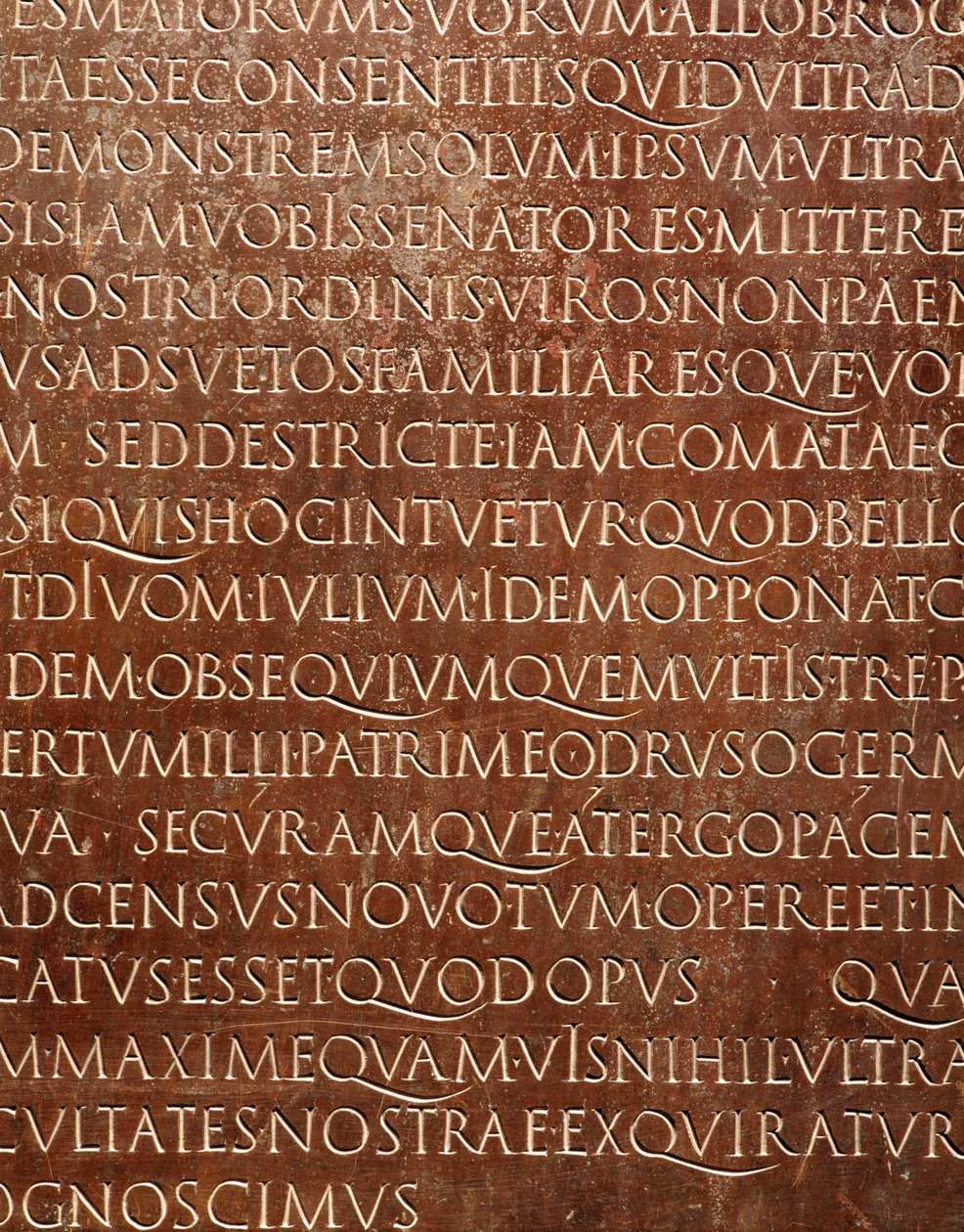 Die Lyon-Tafel (Detail), ca. 48 n. Chr. (Bronze) von Gallo Roman