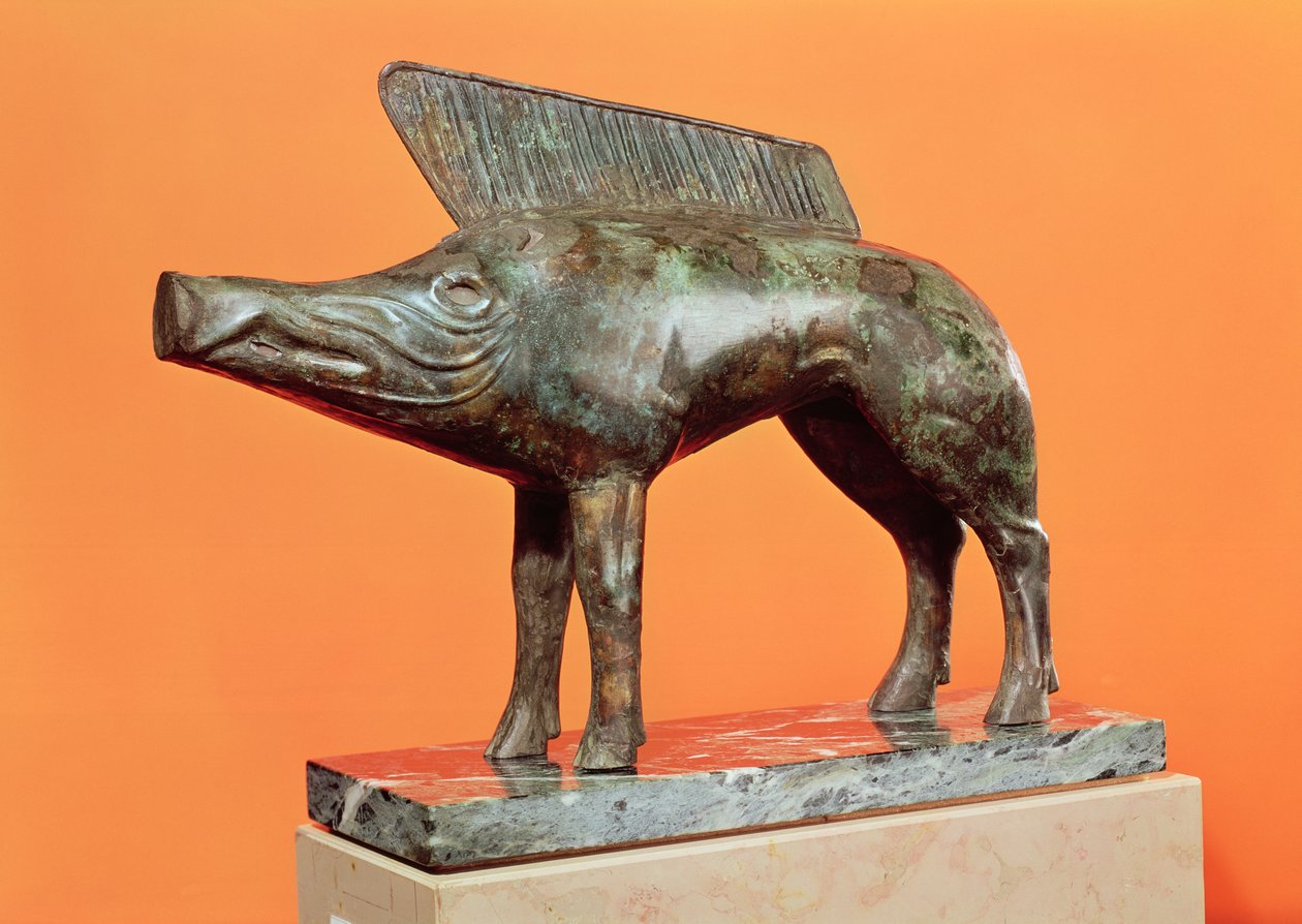 Ein Wildschwein, aus Neuvy-en-Sullias von Gallo Roman