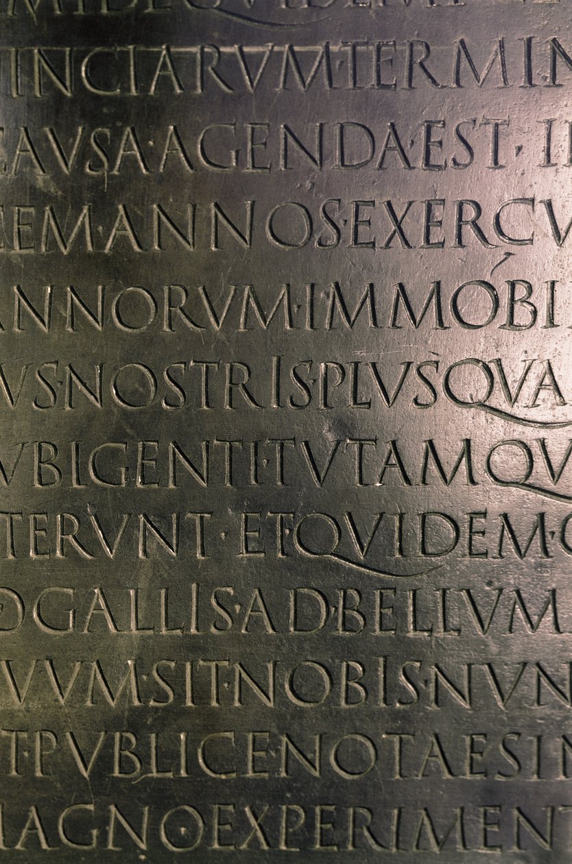 Die Lyon-Tafel (Detail), ca. 48 n. Chr. von Gallo Roman