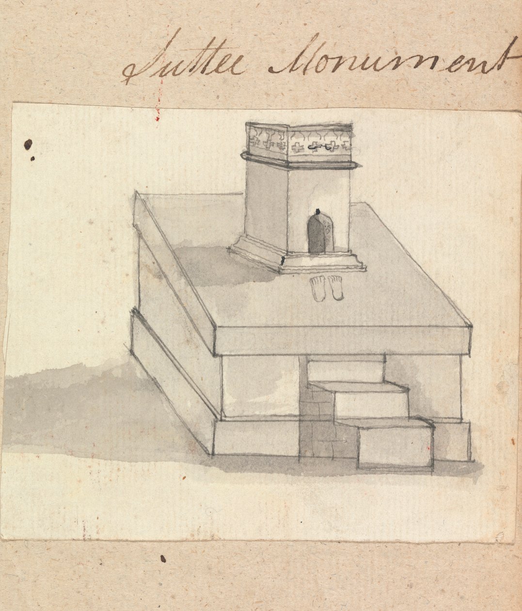 Ein Suttee-Denkmal von Gangaram Chintaman Tambat