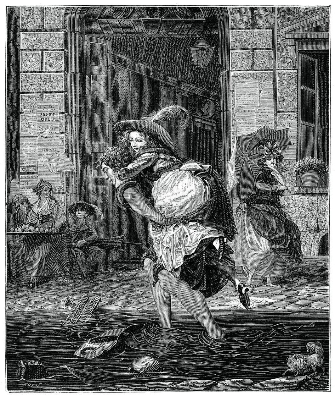 Durchgang durch den Sturm, 1885 von Garnier
