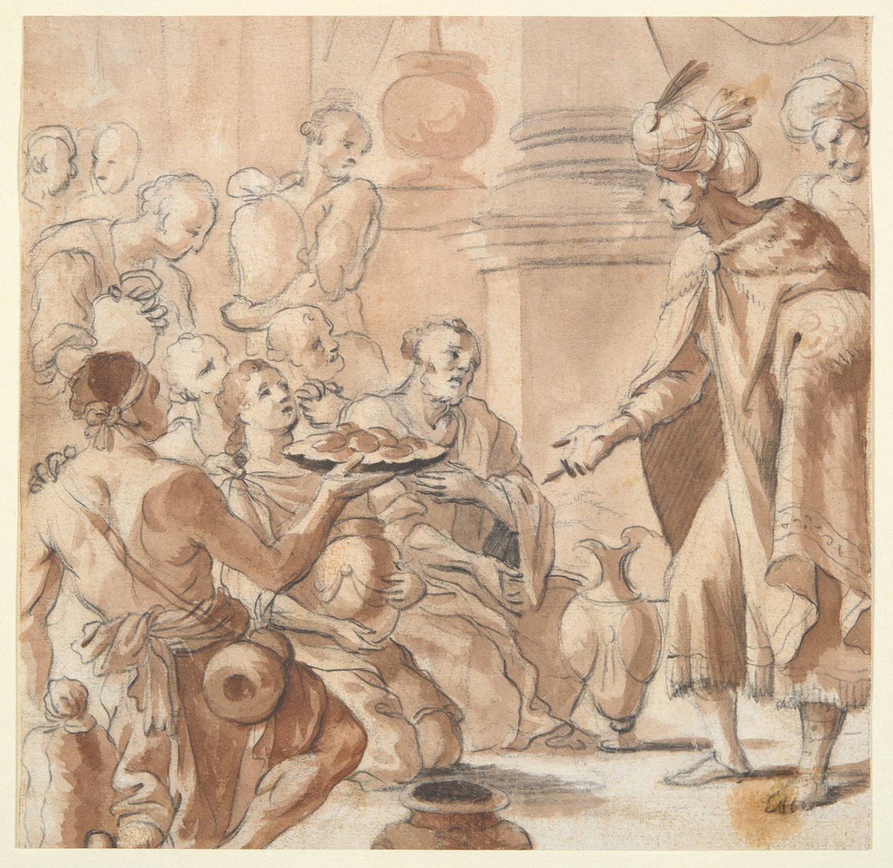 Joseph verteilt Weizen von Gaspar De Crayer