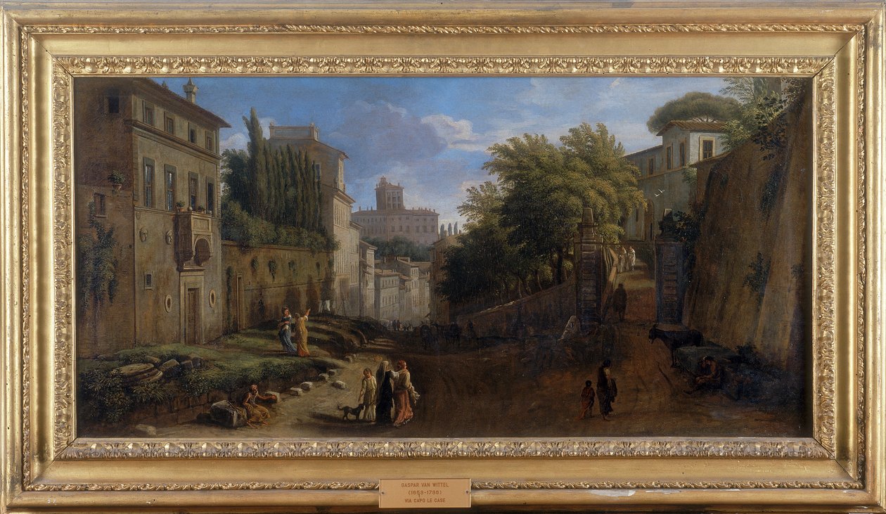Via Capo le Case von Gaspar van Wittel