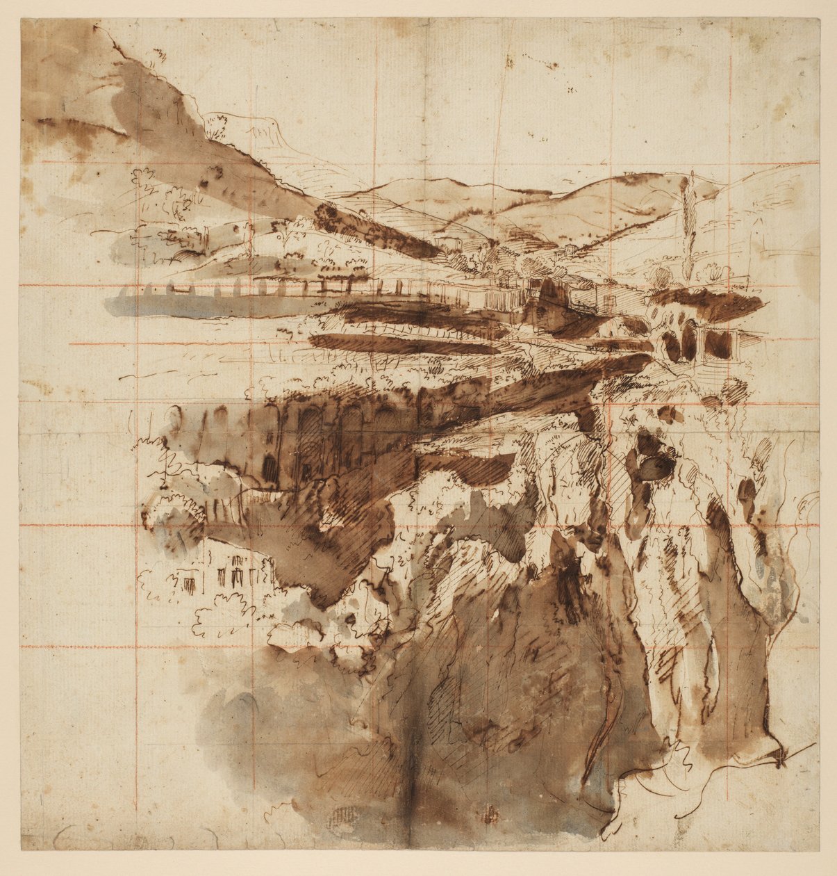 Ansicht von Tivoli, 1700-10 von Gaspar van Wittel